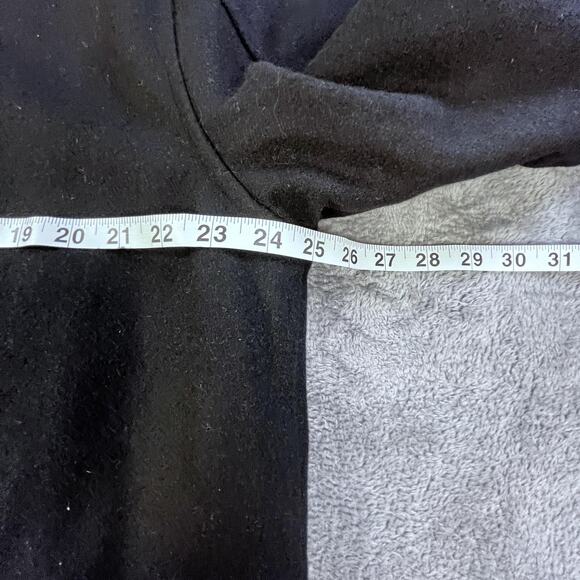 Old Navy Wool Blend Field Jacket Mens Medium Black Quilted Lined Chore Coat - Picture 8 of 11